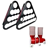 Bierpong Set | 2 Metallracks + 50 Bierpong Becher + 3 Bälle | zum Halten der roten Plastikbecher | Beer-Pong Zubehör | Beer-Pong Becher Set (Bierpong Set)