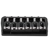 E-Gitarren-Brücke, 6-saitige Gitarre Feste Metallbrücke Verstellbarer Sattel Tolles Zubehör für E-Gitarristen Performance-Zubehör Musikinstrumentenzubehör Zubehör Für Musikinstrumente