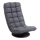 FLOGUOOR Bodenstuhl 360° Drehbar, Bodensofa 6 Positionen Verstellbar, Bodensessel bis 150kg Belastbar (Grey) 6244