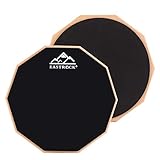 EASTROCK Schlagzeug-Übungspad,Übungs Drum Pad mit Leisen Drum-Pads Snare Übungs Drum Pad mit Drum Pad Aufbewahrungstasche für 12-Zoll Anfänger Übungs Drum Pad Leises Drumpad Set mit Drumsticks-Schwarz