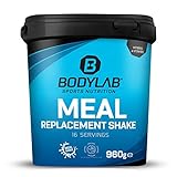 Bodylab24 Meal Replacement Shake Banane 960g, Diät-Shake zum Abnehmen, Mahlzeitersatz mit wichtigen Vitaminen und Nährstoffen, ohne Zucker-Zusatz, Mahlzeitersatz Shake