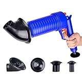 WC Kolben Werkzeug Set, Pneumatische Kanalisation Blaster Spülbecken Kolben Kanalisation Clog Removal Tool für Waschbecken, Toiletten, Badezimmer, Duschen, Küchen, Verstopfte Rohre