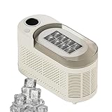 Kompakte Eiswürfelmaschine, automatische Eiswürfelherstellung, elektrisch, 8 Würfel/Set, 120 W, energiesparend, USB-C-kompatibel und Kfz-Ladegerät für Büro/Reisen (Cream Colour)