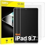 QUESPLE [2 Stück] Matt Panzerglas für iPad 9.7-Zoll (2018/2017 Model, 6./5.Generation), iPad Air 1/ Air 2/iPad Pro 9.7-Zoll Schutzfolie, Blendschutz Matte Gehärtetem Glas Displayschutzfolie