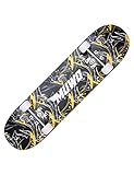 MUWO Street Skateboard 31 x 8 Zoll - Komplettboard für Einsteiger aus stabilem Holz und Aluminium, geeignet für Kinder, Teenager und Erwachsene mit verschiedenen Motive (Boundless Borders)