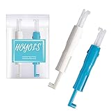 HOYOLS 2 x Maschinennadel-Einsetzer und Einfädler, Nähmaschine, automatischer Einfädler für Haushaltsmaschine, Einfädelwerkzeug, Blau und Weiß