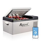 Alpicool C15 15L Kompressor Kühlbox 12v Mini Kühlschrank Elektrische Camping-Gefrierbox Klein Tragbare für Auto, Lkw, Boot, RV mit USB Anschluss,-20℃-20℃