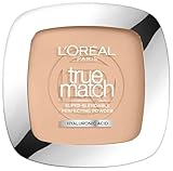 L'Oréal Paris Puder Make up, Mattierendes Kompaktpuder mit LSF 8, Inkl. Spiegel und Schwamm, True Match Puder, Nr. 2.N, 9 g