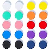 DUJEQM Magnete für Magnettafel Magnete Stark, 20 Stück 10 Farben Magnet Kühlschrankmagnete Kühlschrank Magnete Mini Kleine Magnete Whiteboard Magnete Bunt Magnets Rund Magneten für Tafel, Büro, Schule
