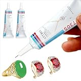 Schmuckkleber Extra Stark Transparent,Schmuckkleber,Bastelkleber Transparent,Schmuckklebers für Ohrringe,Schmuckklebers Wasserfest,für Schmuckstein, Bastelarbeiten