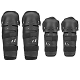 4 Knie- und Ellenbogenkissen, Motorrad – Gelände, Fahrrad, Ellenbogen, Knie, Schinken, Rüstung, Motorrad, Motocross, MTB