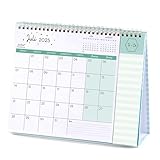 Tischkalender 2025 2026 - Kalender 2025 2026, 18 Monatskalender von Juli 2025 bis Dezember 2026 mit 53 To-Do-Memo-Seiten Pocket Large Typografie Home Office Schule 26,5 x 21,5 x 8,5 cm