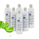 SYS Hydroalkoholisches Gel, Packung mit 6 x 250 ml, mit Aloe Vera und Panthenol, Reinigung der Hände ohne Wasser, 70 % Alkohol, feuchtigkeitsspendend und weich, für den täglichen Gebrauch (insgesamt