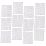 DECORNIJIA 20 Blatt Doppelseitige Nagelklebe sticker Transparent Klebepads für Nägel Stark Haftende Unsichtbare Nageladhäsive für Künstliche Fingernägel Party Make up