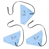 3Pcs Flöte Reinigungstuch für Innenrohr, Klarinette Swab Cloth, A-förmiges Design Reinigungsset Tuch für Piccoloflöte, Sax Saxophon, Musikinstrumente (Blau)
