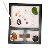 Abaodam 1 Box Zen Sandtisch Sandspielzeug Feng Chakra Krabbe Sandkasten Sandgarten Für Den Schreibtisch Strand Set Mini Zen Garten Für Den Schreibtisch Mini Sandkreis Magnetische
