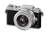 Panasonic LUMIX G DMC-GF7KEG-S Systemkamera (16 Megapixel, High-Speed Autofokus, 3 Zoll Touch-Display, WiFi und NFC) mit Objektiv H-FS12032E schwarz/silber