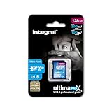 Integral 128GB UHS-II SD-Karte V60 Bis zu 300MB/s Lese- und 100MB/s Schreibgeschwindigkeit SDXC Professional High Speed Speicherkarte