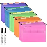 MOPLA A4 Hängemappen 24 Stück für Aktenschränke,Polypropylen für Hängemappe mit Tabs und Karteneinsätzen und löschbarem Stift für Büro, Schule, Schreibtisch,Hängemappe,Sortiermappe