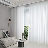 Sun World Gardinen nach Maß Voile, Vorhänge nach Maß, Vorhang nach Maß, Gardinen Maßanfertigung, Vorhang auf Maß, Faltenband, Universalband