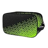 Fußballschuhtasche, Golf-Sneaker-Tasche, 34 x 16 x 19 cm, verschleißfester Reißverschluss-Organizer, tragbare Aufbewahrung für Fitness, , Outdoor-Sport, Plätze, Wettbewerbe, Schwarz , Refer to