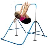 Jolitac Turnreck Gymnastik Kinder Garten Reck Reckanlage Turnstangen Horizontale Training Bar Trainingsgeräte Outdoor Fitness Höhenverstellbar (Blau)