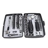 ViaGasaFamido Ratschenschraubendreher-Set, 68-in-1-Multibit-Werkzeugset aus CrV-Stahl mit Ergonomischem Griff und 180-Grad-Drehung für die Elektronikreparatur