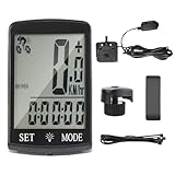 Fahrrad -Tachometer -Sensor - digitaler Fahrradcomputer, Speed ​​Tracker, wasserdichtes leuchtendes Display, Leistungsmonitorgerät | Roadbikes Dirtbikes ATV, perfekt für Roller im Freien im Freien