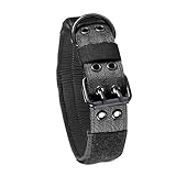 Happyyami Taktisches Nylon Hundehalsband Schwarz Verstellbar Mit Robuster Metallschnalle Für Kleine Mittelgroße Und Große Hunde Ideal Für Outdoor Aktivitäten Und Training
