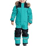 Znifnisy Schneeanzug Kinder Boys Skianzug Wasserdicht Winddicht Winteranzug Verdickt Warm Schneeoverall Winter Skianzüge mit Kapuze Skioverall Mädchen Einteiliges Thermo Schneeanzüge