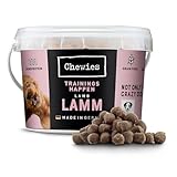 Chewies Trainingshappen Lamm - Monoprotein Snack für Hunde - 300 g - getreidefrei & zuckerfrei - Softe Leckerlies fürs Hundetraining - hypoallergen