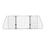 Relaxdays Hundegitter Auto, Trenngitter Universal groß, verstellbare Breite, Autogitter Maße HxB 40 x 92-157 cm, schwarz