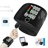 SKIKHN Blutdruckmessgerät Handgelenk, Blutdruckmessgerät Handgelenk Digital mit LCD-Bildschirm, für Heim und unterwegs, 2×99 Speicherplätze, Automatische englische Sprachausgabe