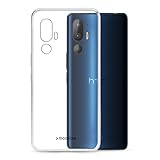 TPU Hülle passend für HTC U24 Pro Transparent Clear Case Schutz Handy Tasche Silikon mit mungoo Displayputztuch