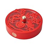 Fenteer Servierplatte mit Unterteilung, Aufbewahrungsschale für Nüsse und Süßigkeiten, 5-Fächer-Bonbonplatte mit dicht schließendem Deckel, Vorspeisenplatte