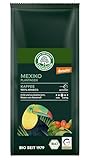LEBENSBAUM Bio Herkunftskaffee, Mexiko Plantagen Kaffee gemahlen, Intensität 3/5, naturmilder, fein aromatischer Bio-Kaffee mit leichter Säure, 250 g
