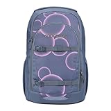coocazoo Schulrucksack Every „Swirl Whirl“, lila-rosa, ergonomischer & anpassbarer Tornister, höhenverstellbar, mit Brustgurt & Hüftgurt, ab der 3. Klasse