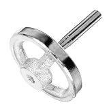 NOLITOY Gusseisen Handrad Drehmaschine Handkurbel aus Carbonstahl mit Verchromter Oberfläche Rostfrei Robustes Ersatz Handrad für Präzise Maschinenbedienung Befestigung Langlebig und