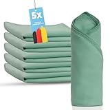 limpando 5 X Premium Möbel Poliertuch - 40x40 cm- Reinigung ohne Fusseln, Ideal für Möbel, Glas und Holzöl, Hochwertiges Poliertuch für Strahlenden Glanz (1)