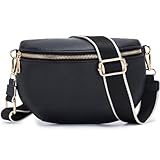 Roulens Kleine Damen Umhängetaschen,Elegant Bauchtasche Damen,Umhängetasche aus Veganes PU Leder,Crossbody Bag Damen,RFID Blockierung Kartenschlitz Brusttasche mit Verstellbar Abnehmbar Breiter Gurt