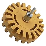 FONDOTIN Gummirad Aufkleberentferner für Auto Autoaufkleber Klebstoffentfernung Autopflege Werkzeug Installieren Leicht und Kompakt