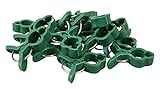 Windhager Pflanzenclips Mini, Pflanzklammern, Pflanzenbefestigung, Pflanzenhalter, Blumenclips, Orchideenclips, Ranknetzklammern, 15 Stkück, 07469, Grün