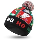 Hifot LED Leuchten Hut Mütze Stricken Helle und Bunte Weihnachten Xmas Christmas Warme Neuheit Strickmütze