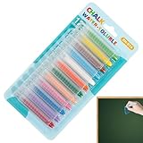 Generisch Tafelkreide | 12 Farben waschbar – mit Halterungen, Schulschutz für Spielzimmer, Schulen und Whiteboards | Perfektes Zeichnen, Schreiben, Kunstspielen und kreativer Spaß im Freien