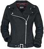 Black Premium by EMP Damen schwarze Kunstlederjacke im Biker-Style L