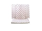 CuteBox Flache Papier-Geschenktüten mit roten Punkten (12,7 x 17,8 cm) für Waren, Handwerk, Gastgeschenke, Einzelhandel, 200 Stück