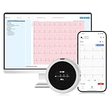 CheckMe LepodPro 12-Kanal-EKG-Gerät für zuhause, 24-Stunden-Echtzeit-EKG-Aufzeichnung, detaillierter AI-EKG-Bericht, Markierung von EKG-Ereignissen, kompatibel mit mobiler App und PC-Software