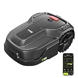 Rasenmäher Roboter Mähroboter - TAB HyperMow intelligentes Kartenzeichnen und Pfadplanung Rasenroboter, Rasenmäher Roboter Tagesabdeckung bis zu 600 qm, Steuerung über APP und 2.4G WiFi oder Bluetooth