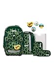 ergobag pack Set ergonomischer Schulrucksack Flexibel 6-teilig Set 1. Klasse Grundschule für Mädchen und Jungen