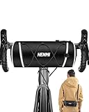HENMI Lenkertasche Fahrrad Wasserdicht, Fahrradtasche Lenker für E-Bike, MTB, Rennrad, Lenkertasche Rennrad mit Schultergurt ca.2,4L (Schwarz)